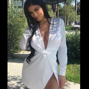 Silk Long Sleeve mini dress